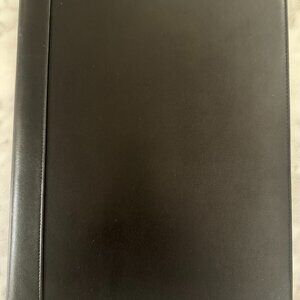 Tumi Black Leather Letter Pad